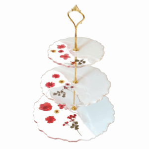 Patera trzypoziomowa - Kwiatowy Dotyk