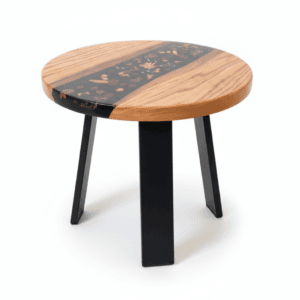 Stolik kawowy z żywicy epoksydowej - Czarna Łąka